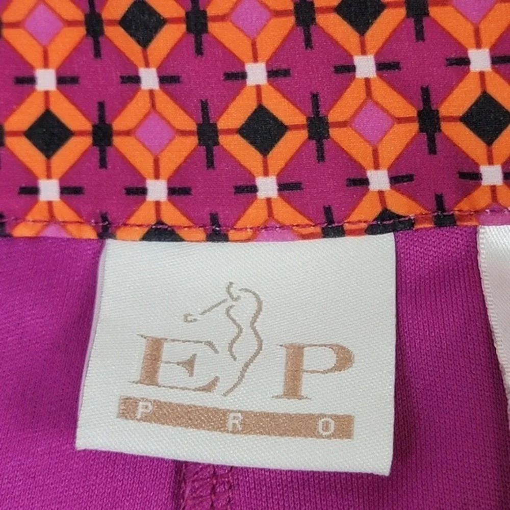 EP Pro Golf Skort Size 8 Pink Orange Geometric Print Tennis Skirt Athleisure‎